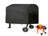 210D Cement Mixer Protective Cover, Outdoor Equipment Rain Shield, Heavy Duty Oxford Waterproof UV V1107-119-87150-BLK-210D