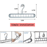 12 pcs Magic Hangers, Premium Quality Foldable Hangers, Multi-Function Space Saving Hangers, For V1188-MS-227-1813