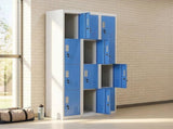12-Door Locker for Office Gym Shed School Home Storage - Standard Lock with Keys V63-838971