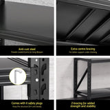 Giantz 1.5Mx0.9M Warehouse Shelving Garage Rack WR-F-15060-900BK-AB