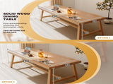 1.8M Solid Wood Dining Table Square Dining Table Dining Table Kitchen Furniture V488-DNTB-L
