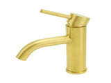 WELS Brushed Gold Kitchen Laundry Round Basin Mixer Vanity Sink Faucet Tapware V1233-KRD103G