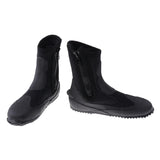 NNEOBA 5mm Neoprene Dive Boots - High Cut Zipper Wetsuit Boots V728-1005001355995792