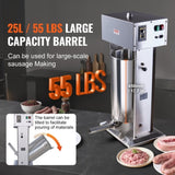 VEVOR Electric Sausage Stuffer 25 L Vertical Meat Stuffer 304 Stainless Steel V952-DDLSBXGGCJ25A6NKXV3