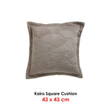 Bianca Kairo Taupe Square Filled Cushion V442-BCA-CUSHION-KAIRO-TAUPE-SQ