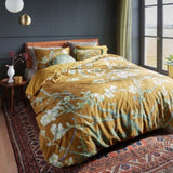 Bedding House Blossoming Ochre Cotton Sateen Quilt Cover Set King V442-HIN-QUILTCS-BLOSSOMING-OCHRE-KI