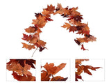 Decorative Artificial Maple Garland Fall Leaf Garland Decoration Thanksgiving Halloween Fake Maple V1294-YM0523-3115210217313