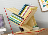Tree Bookshelf Solid Wood Ingenious 3 Tier Space Saving Book Storage Organizer Shelves for Office V1294-YM0716-3117220187212