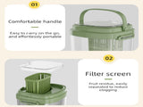 Yellow Refrigerator Beverage Dispenser with Faucet and Plastic Fruit Filter 3.5L Cold Water Jug V888-ELOSUNG43568