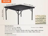 Mahjong Table, Square 4 Player Folding Card Table with 4 Cup Holders & 4 Chip Trays, Portable Domino V952-SDMJZHSDMNGP0C7TXV0