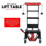 Motorcycle Scissor Lift Stand 136kg Hydraulic Motorbike Lifter Dirt Bike Jack V379-MOTOSCRLIFT001