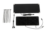 12V 20W Solar Powered Fan Kit Monocrystalline Silicon 3W Dual Cooling Fan for Car Greenhouse V1294-YM0521-3114230026411