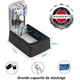 Outdoor Security Key Wall Mounted Key Box With 4 Digit Code, 5 Keys Security Storage Key Holder V1188-MS-227-0091