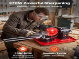 Circular Saw Blade Sharpener, 370W 2890RPM Rotary Angle Mill Grinder Sharpening Machine with 125mm V952-YXJPDMJGMHGDIOUPX001V3