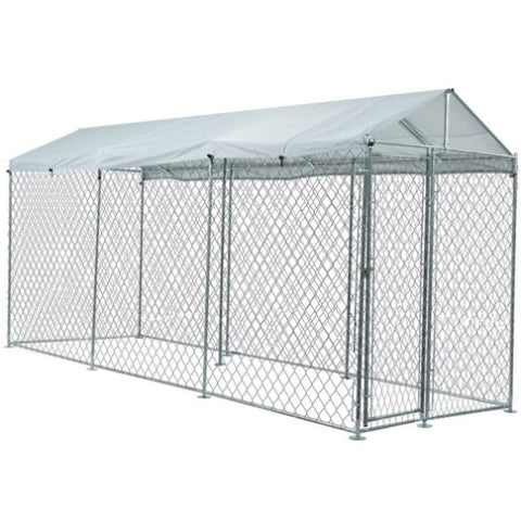 4.5x1.5m Dog Enclosure Pet Playpen Outdoor Wire Cage Puppy Animal Fence with Cover Shade V219-PETDGENTPA338-58S