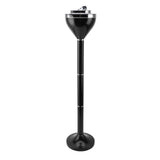 Standing Ashtray Iron Creative Self Cleaning Detachable Floor Standing Ash Tray with Lid for V1294-YM0901-3117240135613