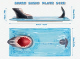 Creative Shark Sushi Plate,Blue Ceramic Shark Plate,Shark Shaped Serving Platter,Food Serving Tray V1189-LWWAL-20260401-07100
