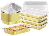 40PCS Aluminum Foil Pans with Lids, 33oz Rectangular Disposable Foil Food Containers with Plastic V1369-AZ3-W-08766
