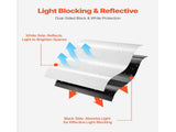 6Mil Plastic Sheeting Roll 10 x 100 FT Heavy Duty Film Black & White V952-SLM10FT100FTDQBDCV0