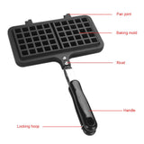 Dual Head Household Kitchen Gas NOn Stick Waffle Maker Pan Mould Mold Press Plate Baking Tool V1294-YM0722-JY04753