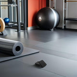 8pcs Black Anti Vibration Treadmill Mat Pads for Home Fitness Floor Protection V1192-AZ-W-21534