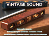 Wireless Speaker Portable Speaker Bluetooth Speaker Stereo Sound Subwoofer - Wood grain color - Size V1106-791-82065-WOO-01
