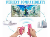 Wii Remote Controller,Wireless Controllers Compatible with Wii/Wii U ,Silicone Case and Wrist V1366-AZ2-W-11298