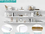 6 PCS Shelf Dividers for Closet Organization Acrylic Clear Closet Shelf Divider for Wooden Shelving V1369-AZ3-W-01880