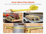 Ratchet Straps, 50.8 mm x 4.6 m, 30 Pack E-Track Tie Down Straps, 1995 kg Break Strength & 662 kg V952-ETRACKJLD2X1PQ6HQ001V0