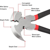10.5" Fence Pliers - Solid Joint Pliers - Fence Pliers - Heavy Duty Fence Pliers - Multi-Tool For V1188-MS-227-0986