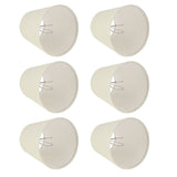 6PCS CreamColoured Fabric Cloth Lamp Shade Replacement for E14 Wall Lamp Chandelier Home Decoration V1294-YM0901-3119200091411