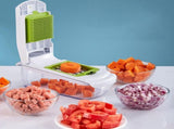 Vegetable Chopper with Container for Salad Prep Green V1263-JX-7122-2