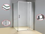 Shower Screen 900x900x1900mm Framed Safety Glass Pivot Door By Della Francesca V63-829031