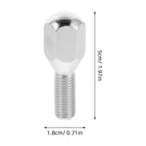 8-Piece Plated Stainless Steel Wheel Hub Bolts for Car and ATV Lug Nuts, and Fit V1369-AZ3-W-19133