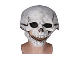 Scary Skull Mask with Movable Jaw Flexible Latex Halloween Costume Party Props Cosplay V1294-YM0714-3117210187711
