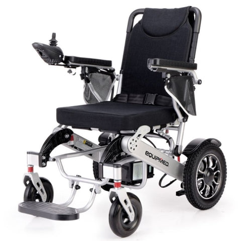 EQUIPMED Electric Folding Wheelchair, Folding, Motorised, 2x250W, Long Range, Power Mobility Scooter V219-HELWLCEQPKS6A