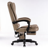 8 Point Massage Chair Executive Office Computer Seat Footrest Recliner Pu Leather Pink V255-806-PINK