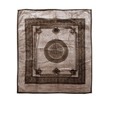 1000GSM Olympia Greek Key Luxury Quality 2 Ply Mink Blanket Queen Taupe V442-ATX-BLANKET-1000GSMOLYMPIA-TAUPE-QS