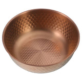 Large Capacity Stainless Steel Dog Water Bowl Heavy Duty Anti-Spill Hammered Design Pet Drinking V1369-AZ3-W-22844
