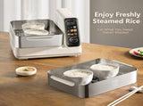 Hoper Layer Electric Food Steamer 16L Large Capacity 10 Second Start 24H Timer Independent Water V940-HG180-01