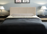 Linen Fabric Single Bed Headboard Bedhead - Beige V63-800827