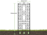 2 Pcs Large Metal Garden Trellis for Outdoor Yard & Patio V767-HW-ZZ122-G2