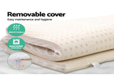 Giselle Bedding Latex Mattress Topper, 5cm Thick Cooling Bed Pad for Side Sleepers Pain Relief, 7 TOPPER-LT-Q-5