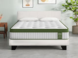 Artiss BedStory Single Bed Frame Mattress Bundle Platform Headboard Medium Firm Hybrid White BFRAME-SET-NEO-XF-34-S