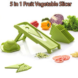 5 in 1 Fruit Vegetable Slicer Premium Vegetable Chopper V Shaped Grater Green V1369-AZ3-W-21209