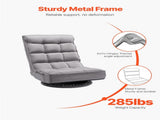 Swivel Floor Gaming Chair, 360-Degree Rotating Floor Chair with 4 Adjustable Position Folding V952-DBYXZKWFS000O4SU9V0