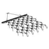 Drag Harrow, 4'x4' Heavy-Duty Chain Harrow with 69 Teeth, ATV UTV Tractor Attachments Field Drag Mat V952-LPGDK4X4FT0067AQTV0
