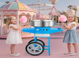 Electric Cotton Candy Machine with Cart, 1000W Commercial Candy Floss Maker with 52cm Stainless V952-HCDRMHTJLSWGM2LX4V3
