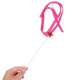 Cloth Wood Wedding Wands Rosy Ribbon Bells Star Streamers Decor V1192-AZ-W-24789