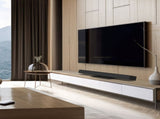 Kanto S10 Low-Profile Angled Sound Bar and Center Channel Speaker Stand for Home Theater V398-KO-S10